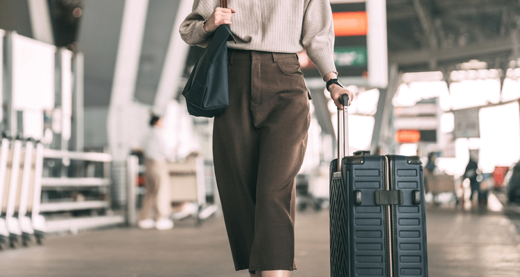a woman at the airport