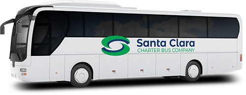 Santa Clara branded charter bus rental